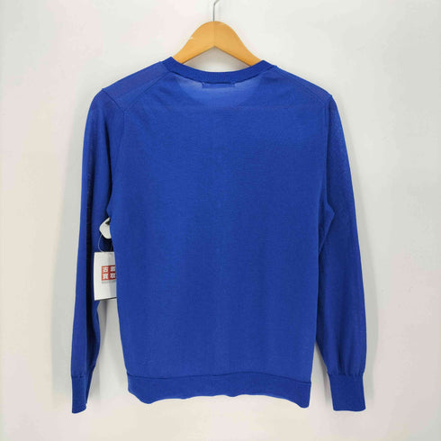 カデュネ CADUNE シルバーボタン シアー クルーネック カーディガン レディース 38