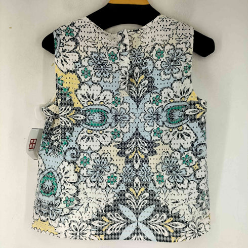 ザラ ZARA 花プリント ノースリーブ ブラウス レディース import:L