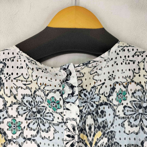 ザラ ZARA 花プリント ノースリーブ ブラウス レディース import:L
