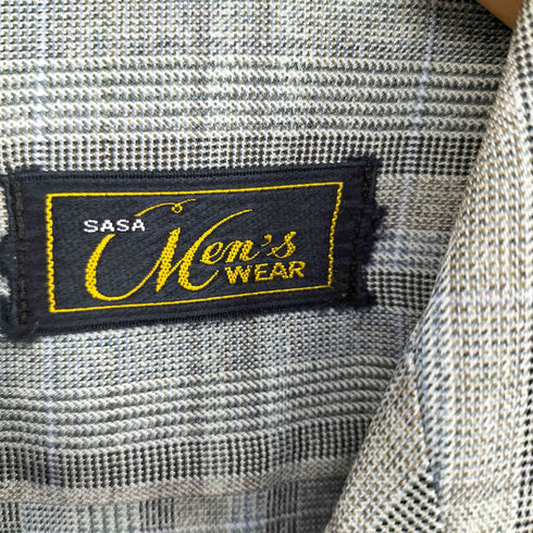 SASA mens wear オープンカラーシャツ メンズ
