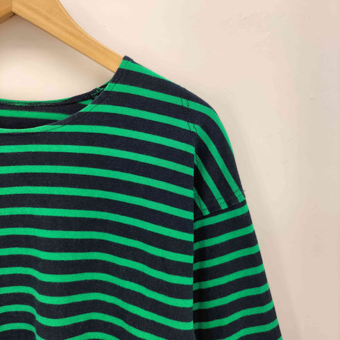 メゾンスペシャル MAISON SPECIAL Power Shoulder T-Shirt パワーショルダーボーダートップス レディース M