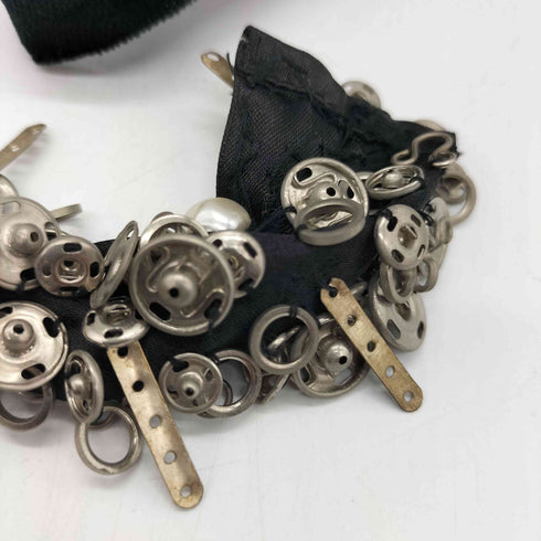 トリココムデギャルソン tricot COMME des GARCONS ビジュー ビーズ パール 装飾 ベロア ネクタイ ループタイ archive アーカイブ レディース