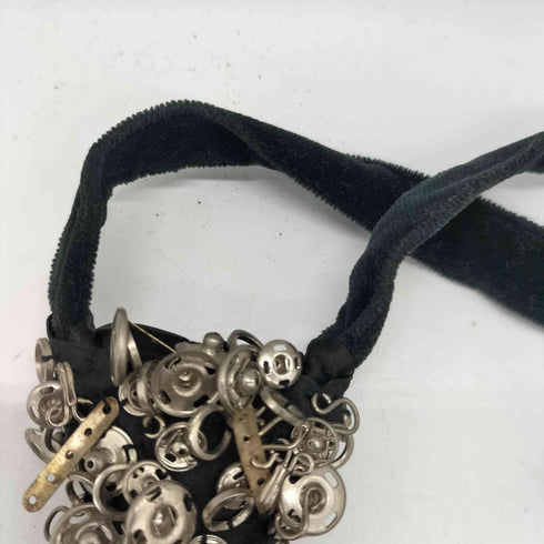 トリココムデギャルソン tricot COMME des GARCONS ビジュー ビーズ パール 装飾 ベロア ネクタイ ループタイ archive アーカイブ レディース