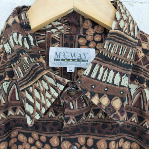 Mcway 総柄ロングスリーブシャツ メンズ JPN:L