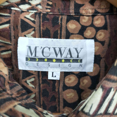 Mcway 総柄ロングスリーブシャツ メンズ JPN:L