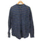 ドッカーズ DOCKERS 90S INDIGO ボーダー L/S バンドカラー ネル シャツ メンズ import:L