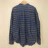 ドッカーズ DOCKERS 90S INDIGO ボーダー L/S バンドカラー ネル シャツ メンズ import:L