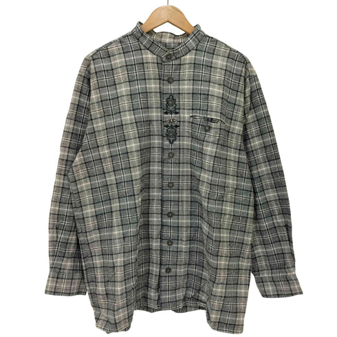 OS GRACHTEN チェック L/S チロリアンシャツ メンズ import:XL