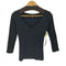 ラルフローレン RALPH LAUREN USA製 Vネック L/S コットン シャツ レディース import:S