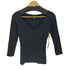 ラルフローレン RALPH LAUREN USA製 Vネック L/S コットン シャツ レディース import:S