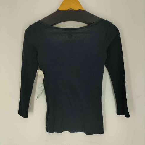ラルフローレン RALPH LAUREN USA製 Vネック L/S コットン シャツ レディース import:XS