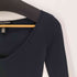 ラルフローレン RALPH LAUREN USA製 Vネック L/S コットン シャツ レディース import:XS