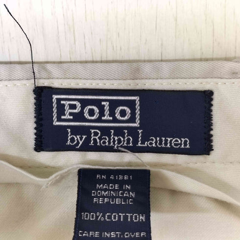 ポロバイラルフローレン Polo by RALPH LAUREN 90S 移行期 ドミニカ製 2タック ワイド チノ パンツ ポロチノ メンズ