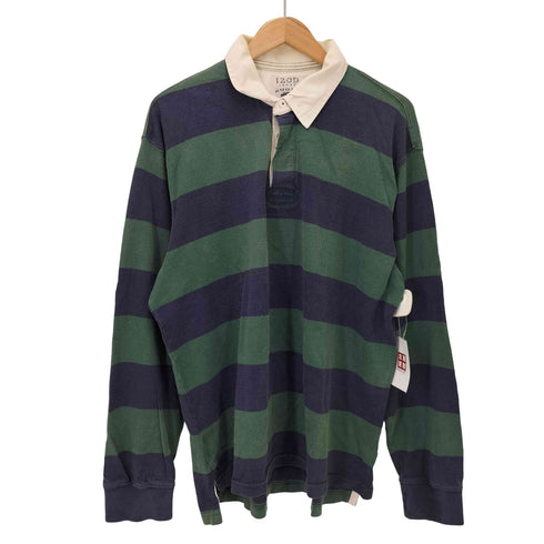 アイゾッド IZOD RUGBY ボーダー L/S ラガー シャツ メンズ import:L