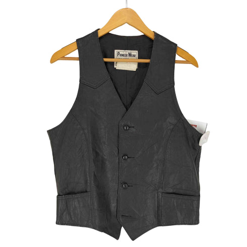PIONEER WEAR genuine leather USA製 リアルレザーベスト メンズ 40
