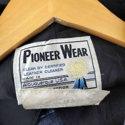 PIONEER WEAR genuine leather USA製 リアルレザーベスト メンズ 40