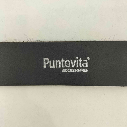 Puntovita イタリア製 リアルレザー ハラコ デザインベルト レディース 80
