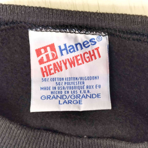 ヘインズ Hanes 90S HEAVYWEIGHT ボディ OCEAN JEWELRY オールドイングリッシュ プリント スウェット メンズ import:L