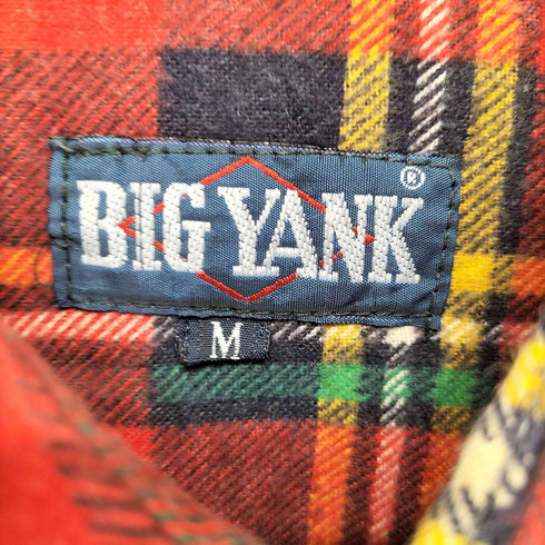 BIG YANK 70-80s 襟芯 2ポケットチェックネルシャツ メンズ M