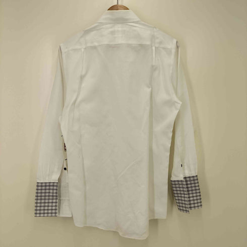バーバリーブラックレーベル BURBERRY BLACK LABEL ダブルカフス L/S ホリゾンタルカラー シャツ メンズ 39