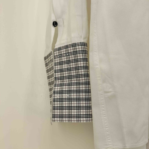 バーバリーブラックレーベル BURBERRY BLACK LABEL ダブルカフス L/S ホリゾンタルカラー シャツ メンズ 39