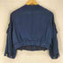 ランバンオンブルー LANVIN en Bleu シルク100% 短丈ノーカラージャケット レディース JPN:38