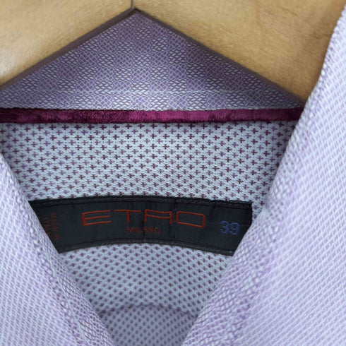 エトロ ETRO イタリア製 総柄 L/S レギュラーカラー クレリック シャツ メンズ 39