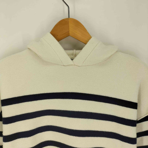 ザラ ZARA ボーダー柄 ニット フーディ パーカー レディース JPN:S