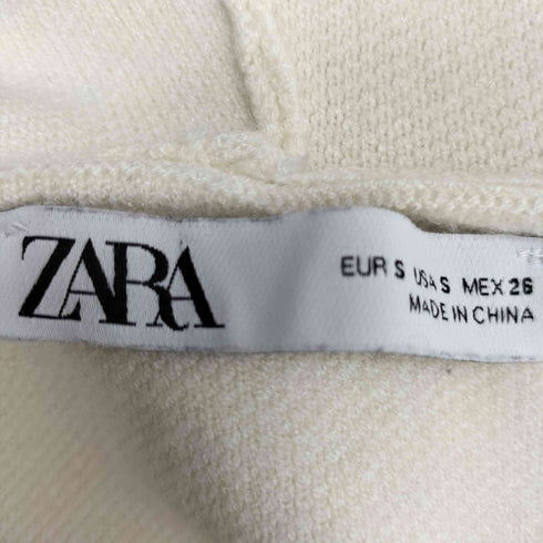 ザラ ZARA ボーダー柄 ニット フーディ パーカー レディース JPN:S