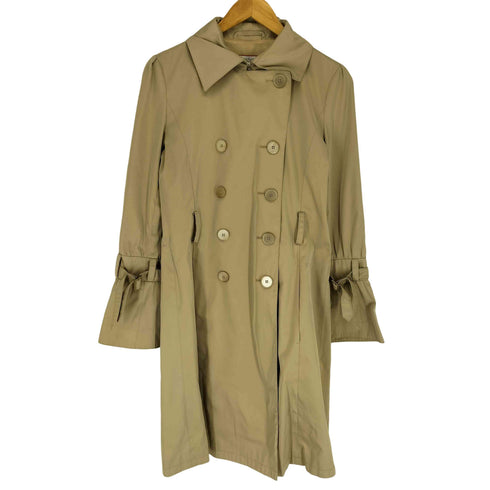 マックスアンドコー MAX&CO. OVERCOAT トレンチコート 袖フリル レディース US:4