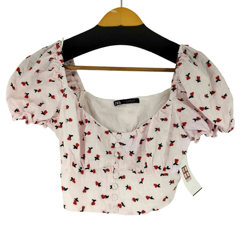ザラ ZARA フルーツ柄トップス レディース レディース us m