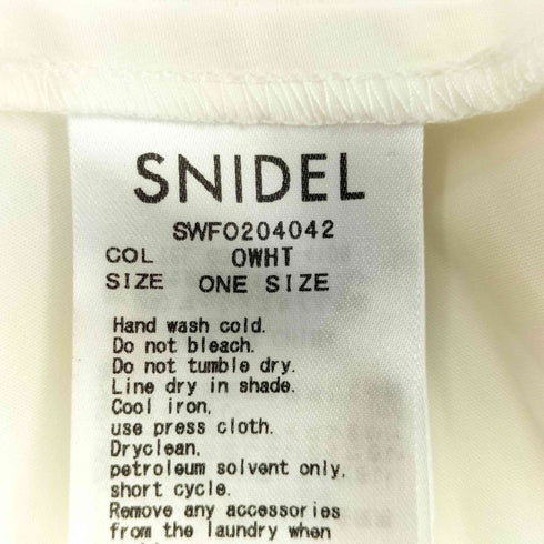 スナイデル snidel Sustaina ボウタイシャツ ワンピース レディース ONE SIZE