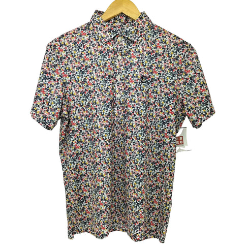 キャロウェイ Callaway ロゴ刺繍 花柄 S/S ポロシャツ メンズ JPN:M