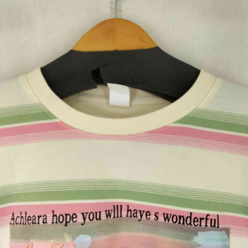 フォトプリント ボーダー S/S Tシャツ レディース JPN:M