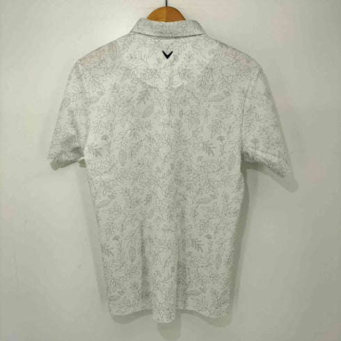 キャロウェイ Callaway ロゴ刺繍 ボタニカルプリント S/S ポロシャツ メンズ JPN:M