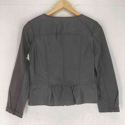 prideglide pig skin フリルデザインノーカラージャケット レディース JPN:36