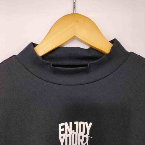 キャロウェイ Callaway フロントロゴ刺繍 モックネック Tシャツ メンズ JPN:M
