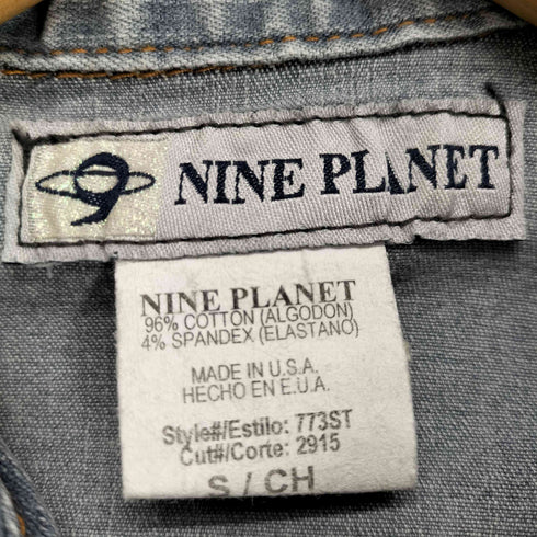 NINE PLANET USA製 ショート丈 デニムジャケット Y2K レディース JPN:S