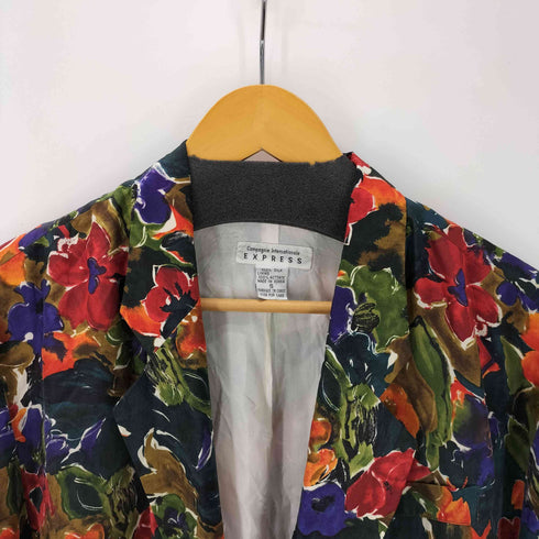 EXPRESS 総柄シルクジャケット レディース import:S
