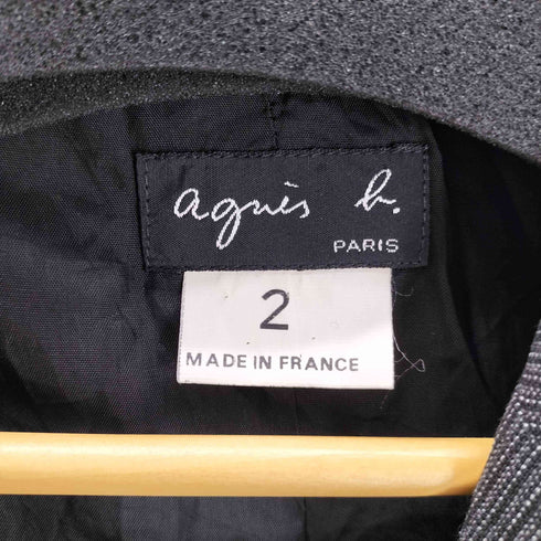 アニエスベー agnes b. PARIS フランス製 2Bテーラードジャケット レディース JPN:2