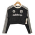 アディダスオリジナルス adidas Originals W SOCCER LS CROP クロップド クルーネック Tシャツ レディース JPN:L