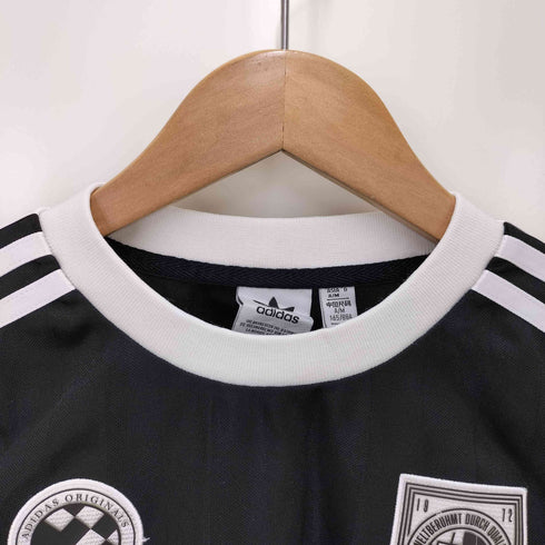 アディダスオリジナルス adidas Originals W SOCCER LS CROP クロップド クルーネック Tシャツ レディース JPN:L