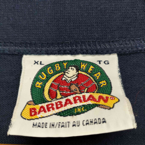 バーバリアン BARBARIAN フロント刺繍コットンカーディガン メンズ XL
