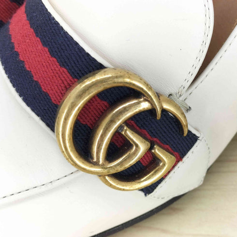 グッチ GUCCI GGマーモント ヒールローファー レディース 34 1/2