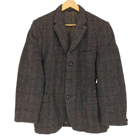 ハリスツイード Harris Tweed Dunn&Co 胡桃ボタン ツイード3Bテーラードジャケット メンズ