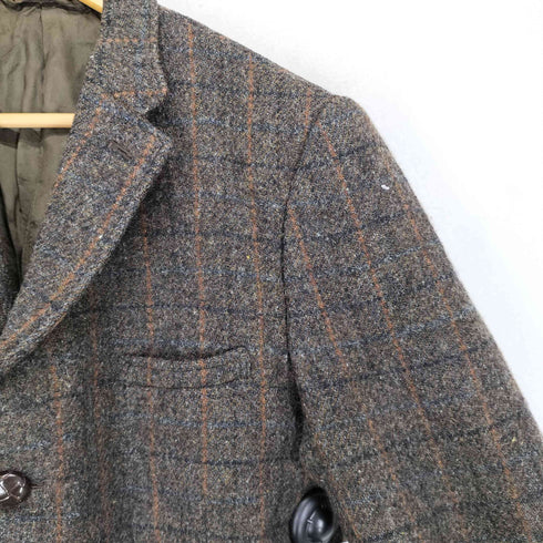 ハリスツイード Harris Tweed Dunn&Co 胡桃ボタン ツイード3Bテーラードジャケット メンズ