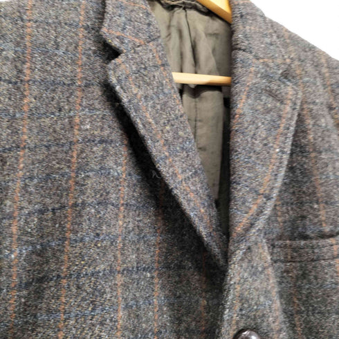 ハリスツイード Harris Tweed Dunn&Co 胡桃ボタン ツイード3Bテーラードジャケット メンズ