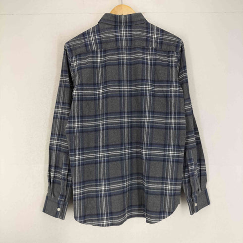 スリードッツ three dots マチ付き L/Sチェックシャツ メンズ JPN:M