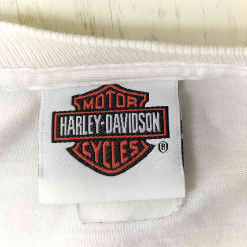 ハーレーダビッドソン HARLEY-DAVIDSON HANES BEEFTY ボディ ウイング 袖 両面 プリント L/S クルーネック Tシャツ メンズ