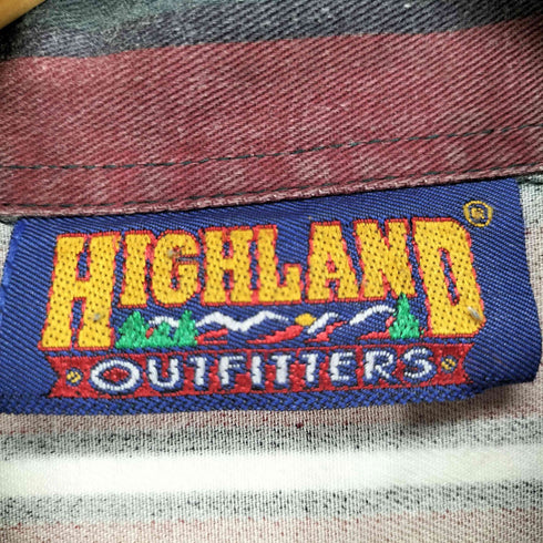 HIGHLAND OUTFITTERS エンブレム刺繍 ボタンダウンシャツ メンズ JPN:XL